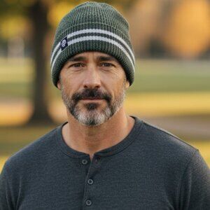 Mr. Happy Recycled Ocean Ragg Wool Beanie Cap Hat Turtle Fur